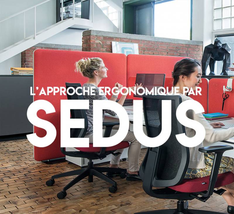 Mobilier de bureau ergonomique Sedus pour améliorer santé et mouvement au travail à Aix-en-Provence