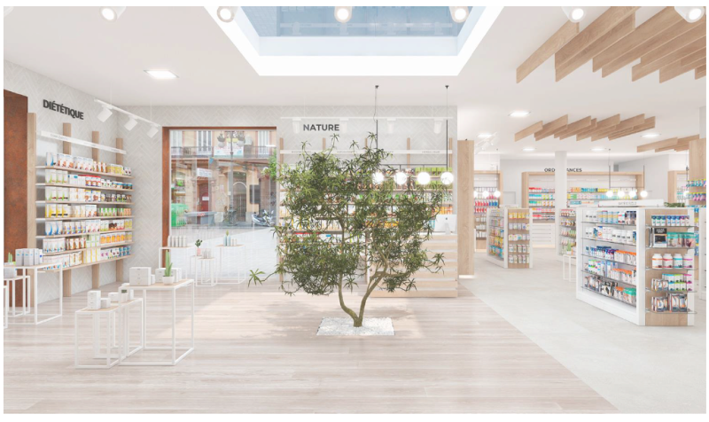 vue 3D de la pharmacie