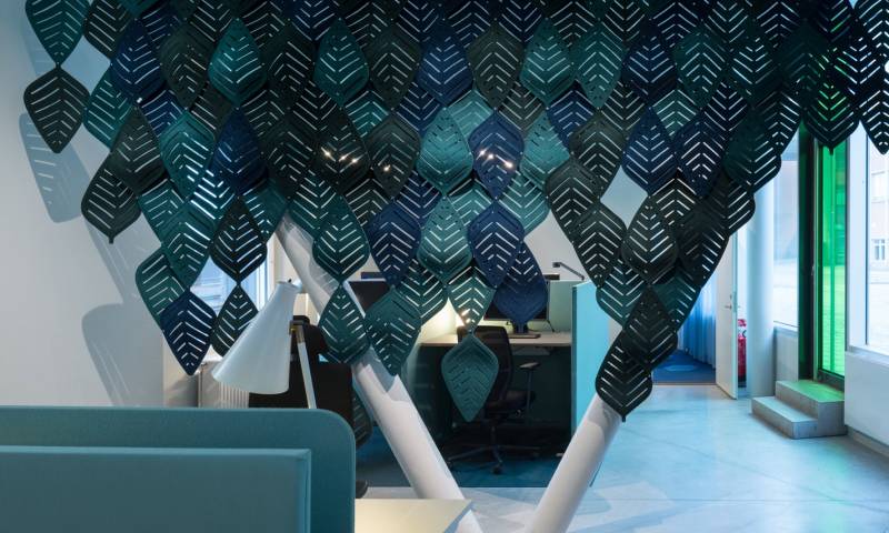 Airleaf, Abstracta - Séparations d'espaces ajourées et acoustiques